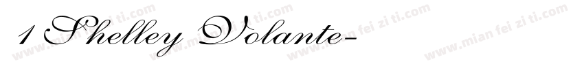 1 Shelley Volante字体转换